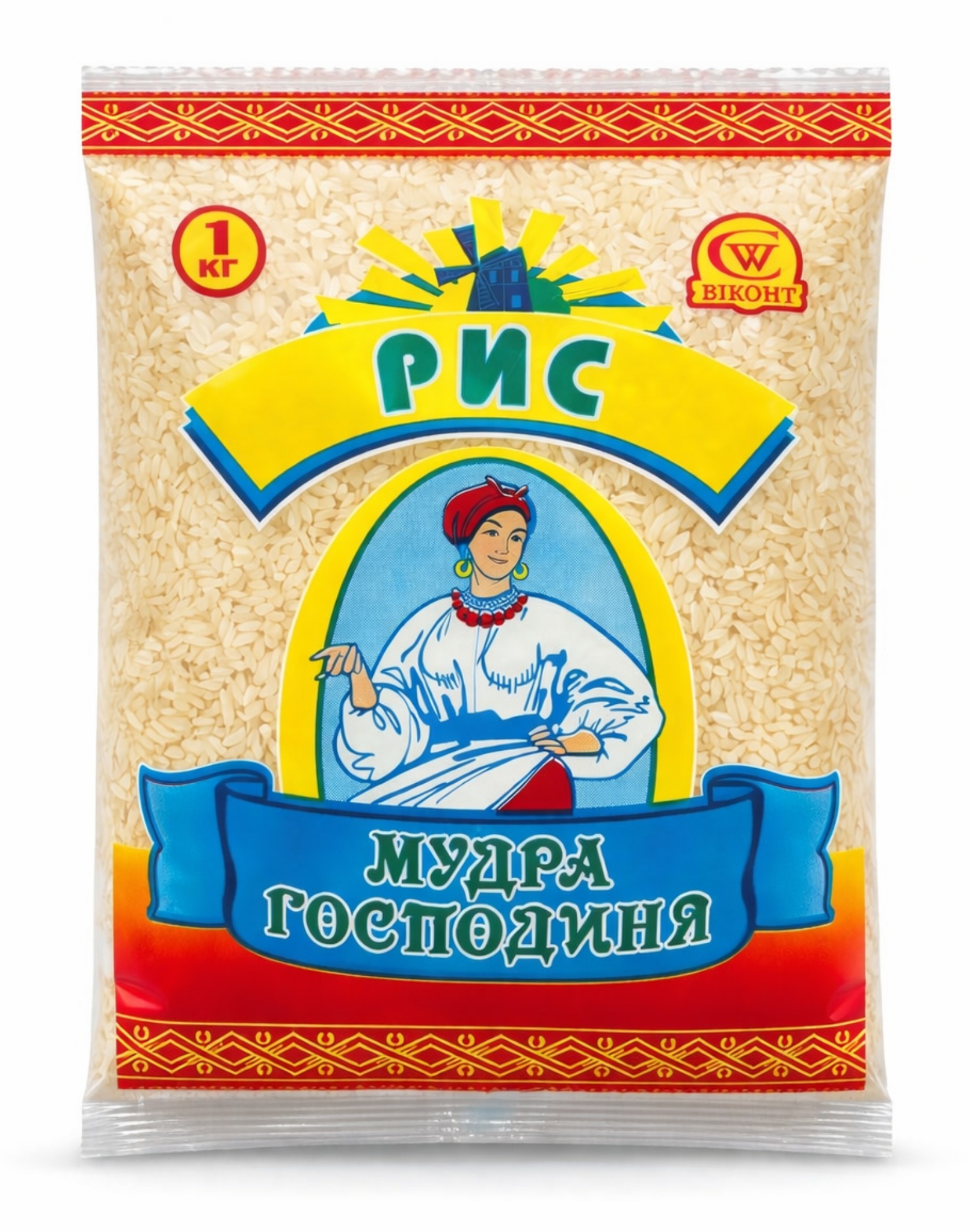 Рис круглий ТМ Мудра Господиня шліфований 1 кг